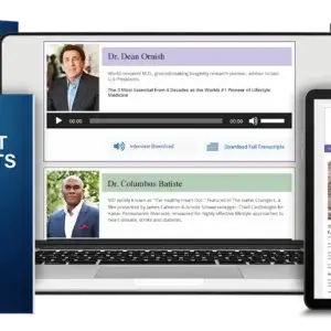 photo showing contents of The Ultimate Heart Health Collection including reports and digital content