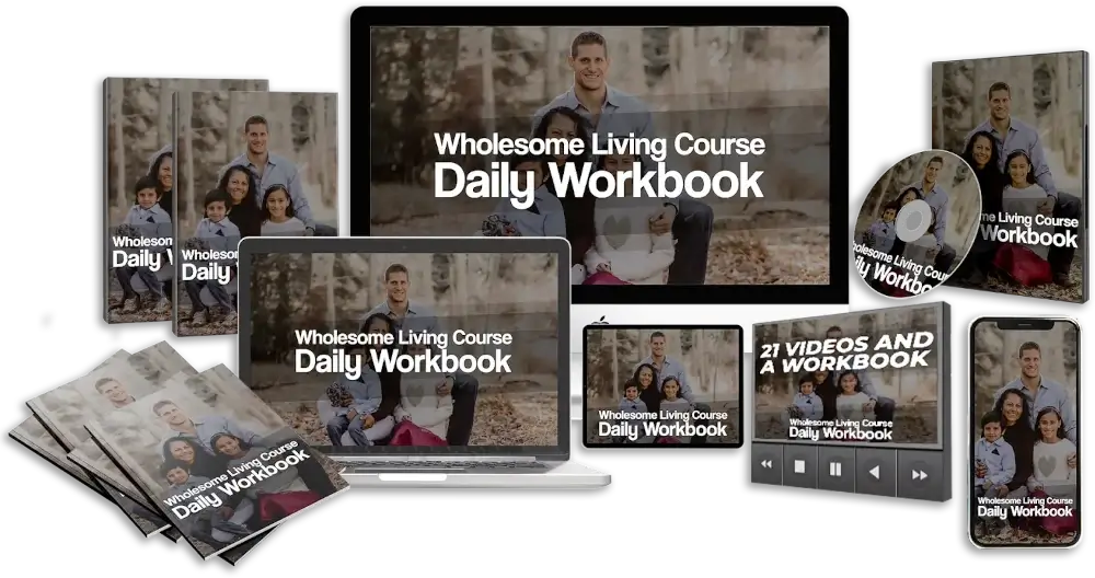 image of contents of Wholesome Living Course package