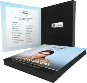 photo of the Let's Get Personal USB case and contents