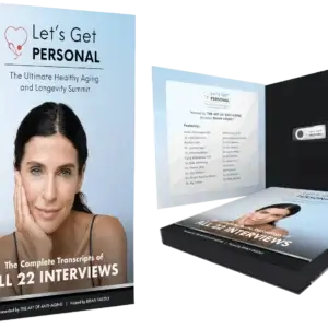 photo of the Let's Get Personal transcript book and usb stick cover