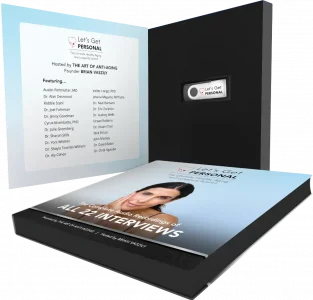 photo of the Let's Get Personal USB case and contents